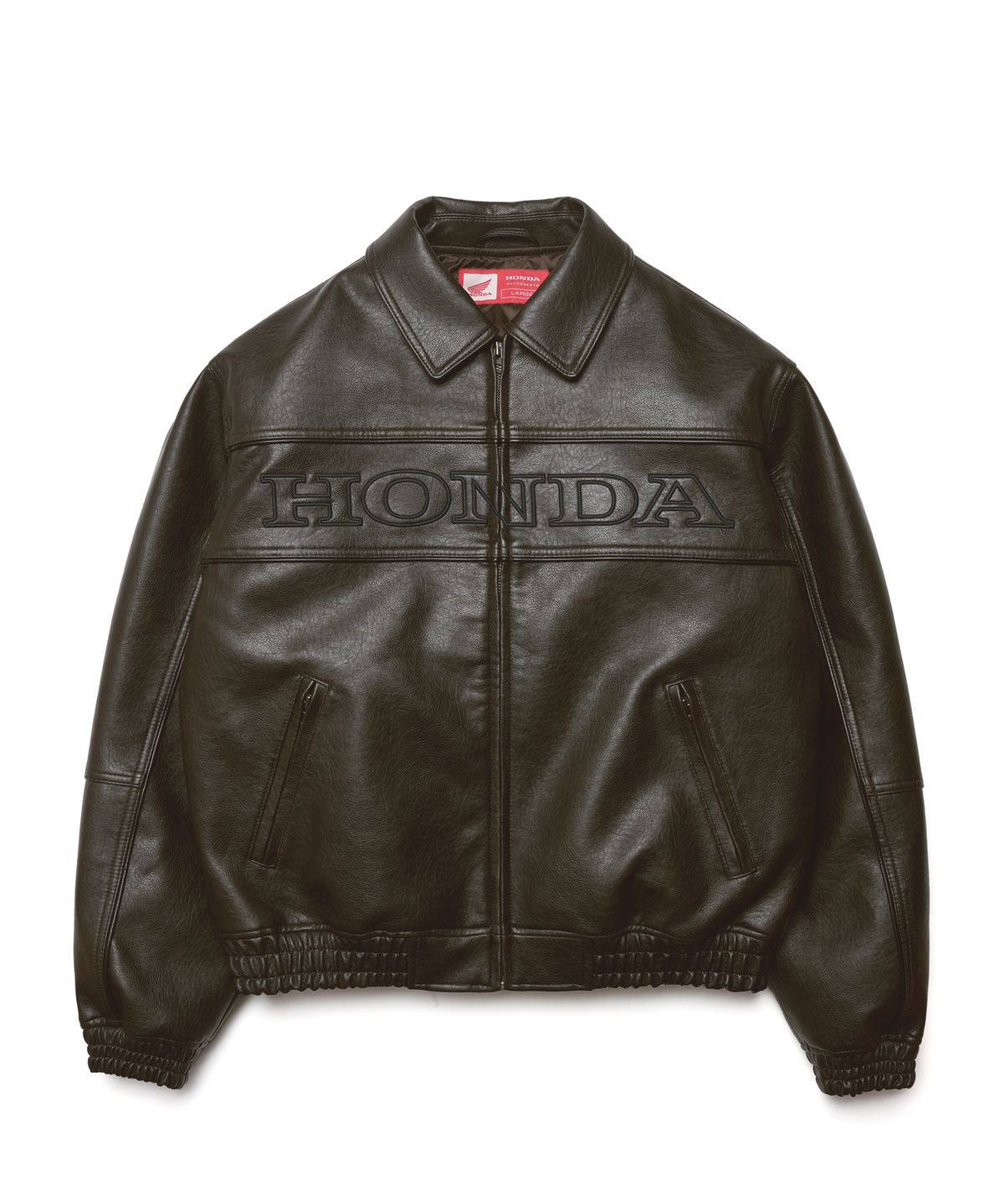 핍스 모터사이클(PHYPS MOTORCYCLE) Motorcycle Piping Leather Jacket Brown