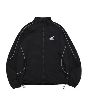 Basic Logo nylon Track Jacket Black
