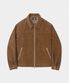 웨스턴 체스트 스웨이드 블루종 자켓 다크카멜