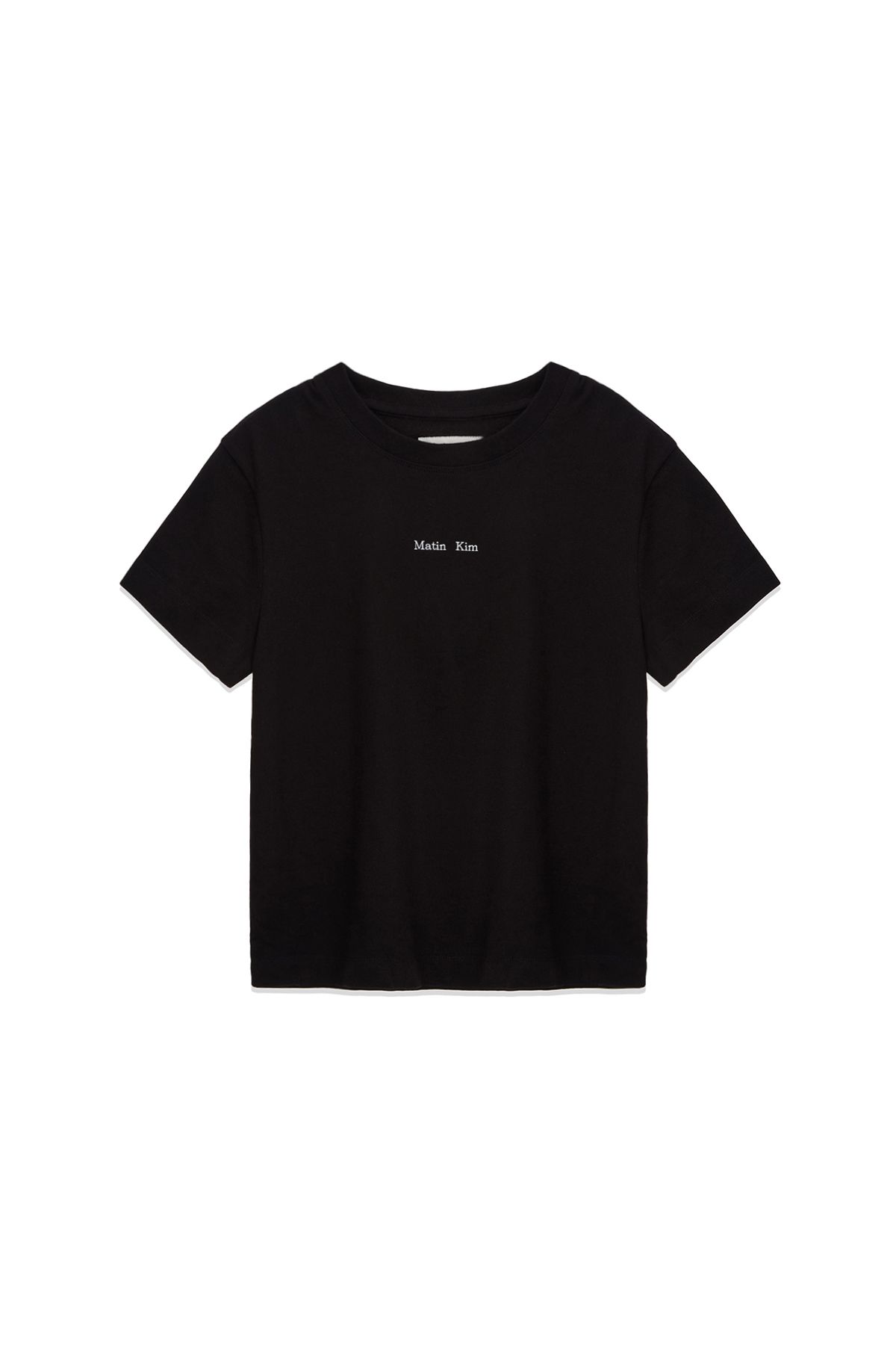 MUSINSA | MATIN KIM HANGEUL LOGO SMALL ARCHIVE TOP FOR WOMEN IN BLACK