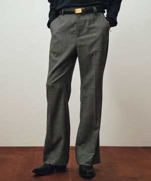 울 트위드 플레어 슬랙스 (그레이)