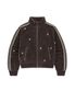 Velour Twinkle Track Jacket Brown