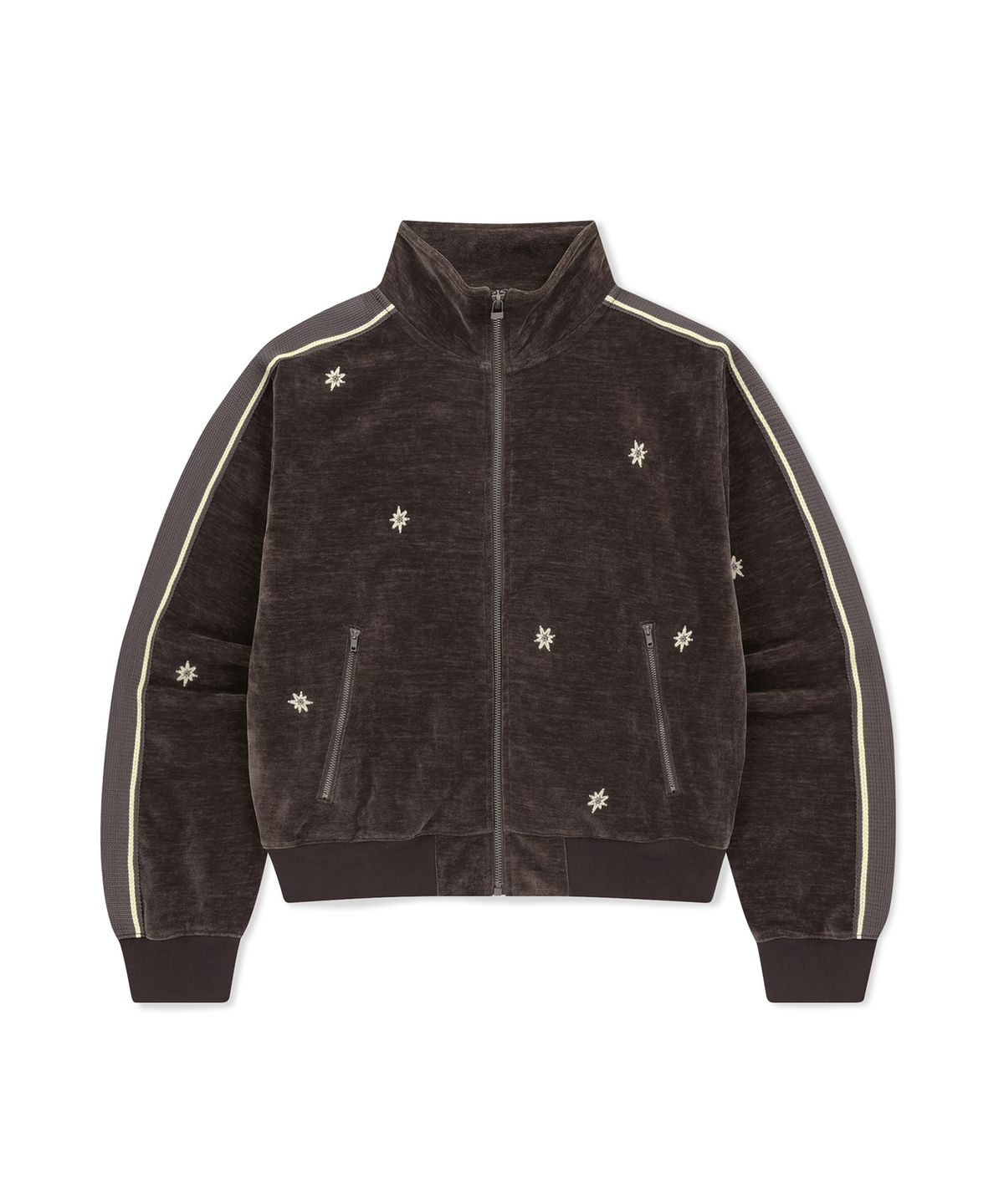썬러브투어(SUNLOVETOUR) Velour Twinkle Track Jacket Brown