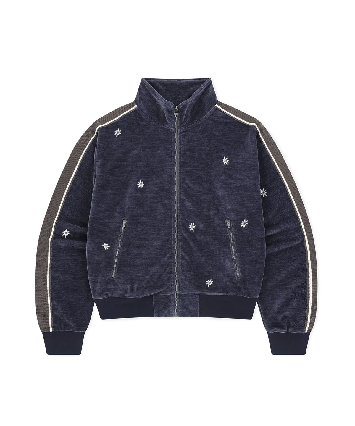 썬러브투어(SUNLOVETOUR) Velour Twinkle Track Jacket Purple