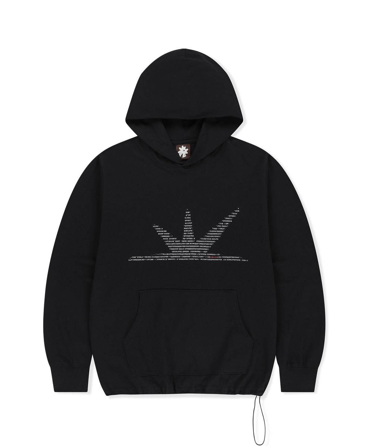 썬러브투어(SUNLOVETOUR) ASCII Daybreak LS Hooded Tee Black