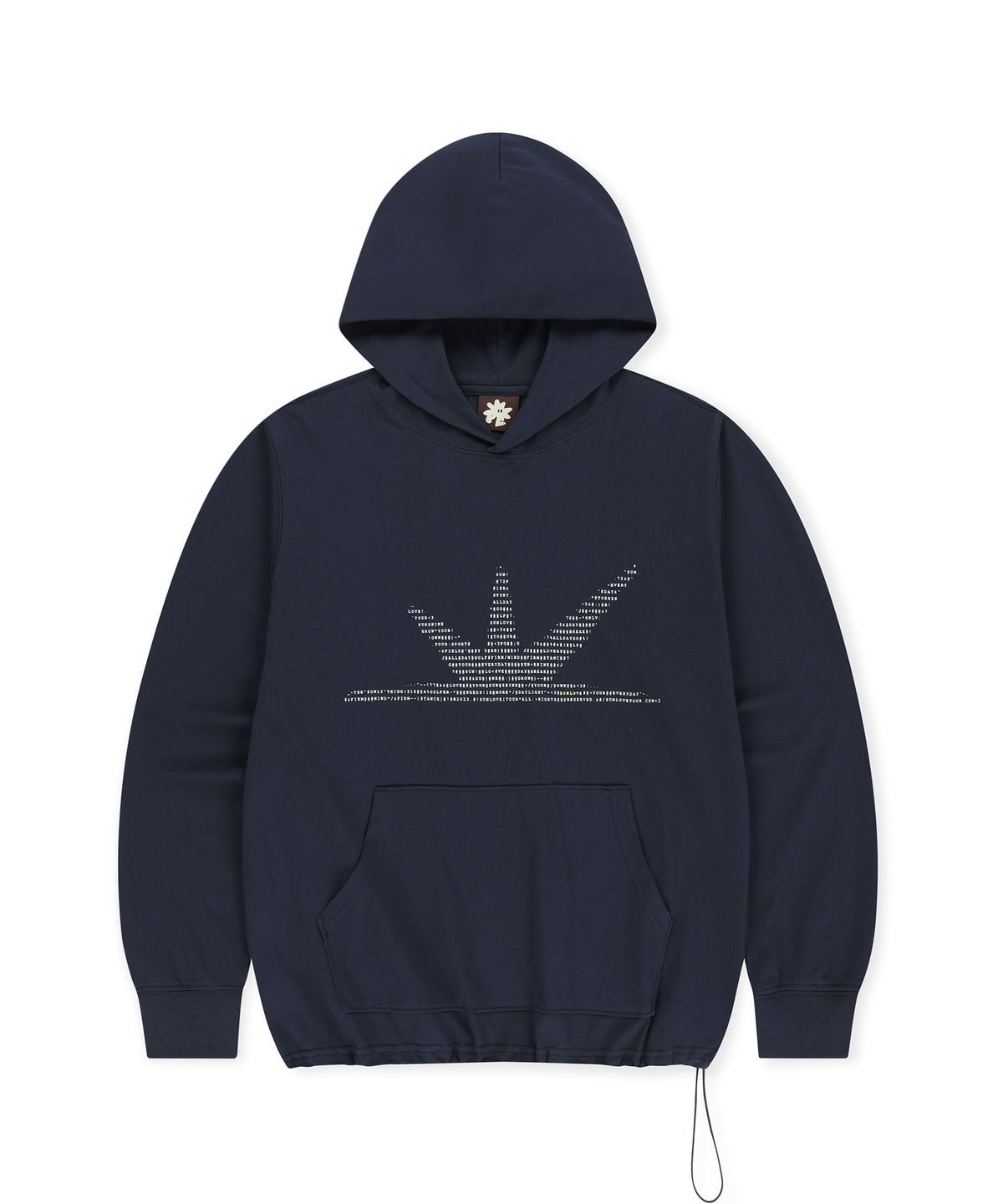 썬러브투어(SUNLOVETOUR) ASCII Daybreak LS Hooded Tee Navy