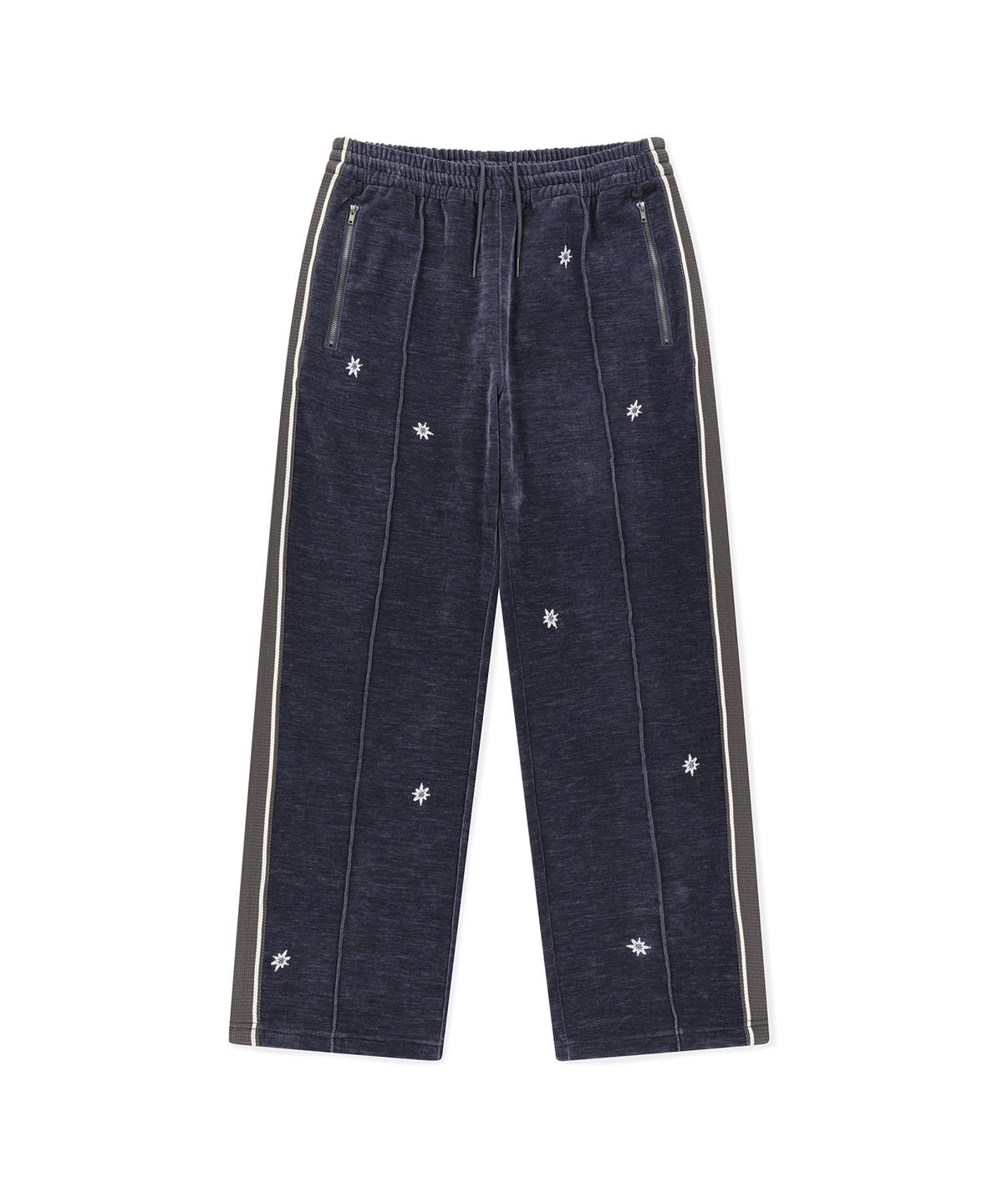 썬러브(SUNLOVE) Velour Twinkle Track Pants Purple