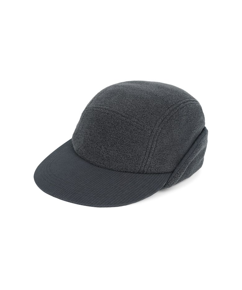 Trail Fleece Earflap Cap Heather Charcoal