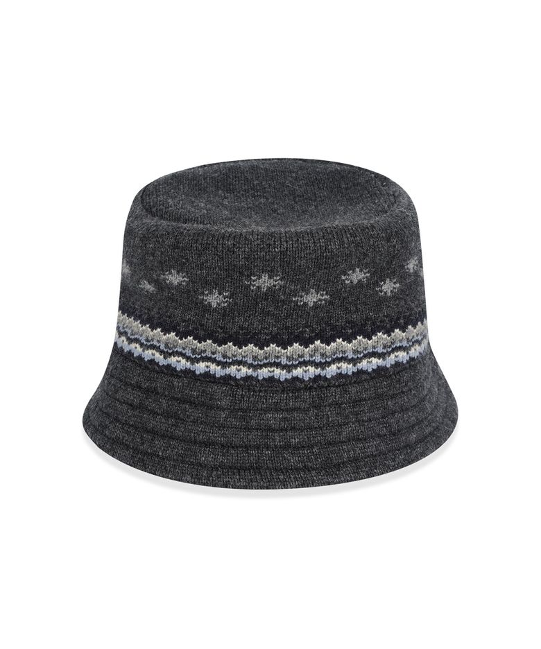 Knit Bucket Hat Charcoal