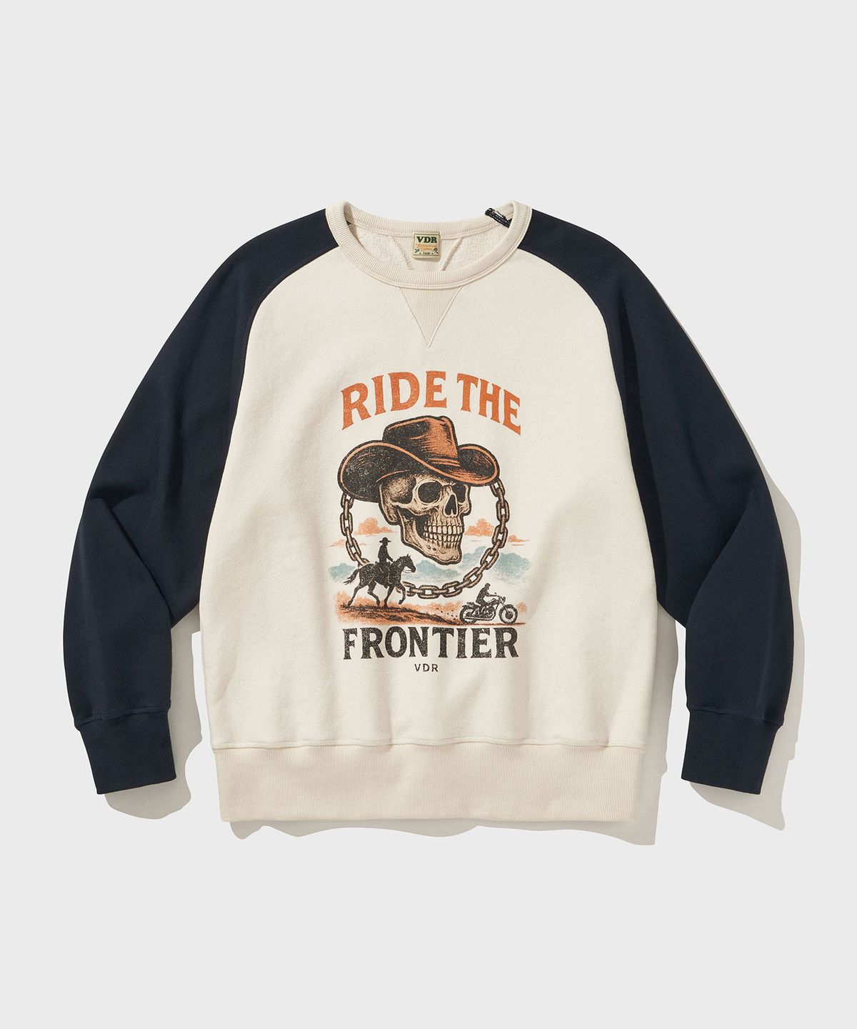 비디알(VDR) FRONTIER SWEATSHIRT [Natural Indigo]