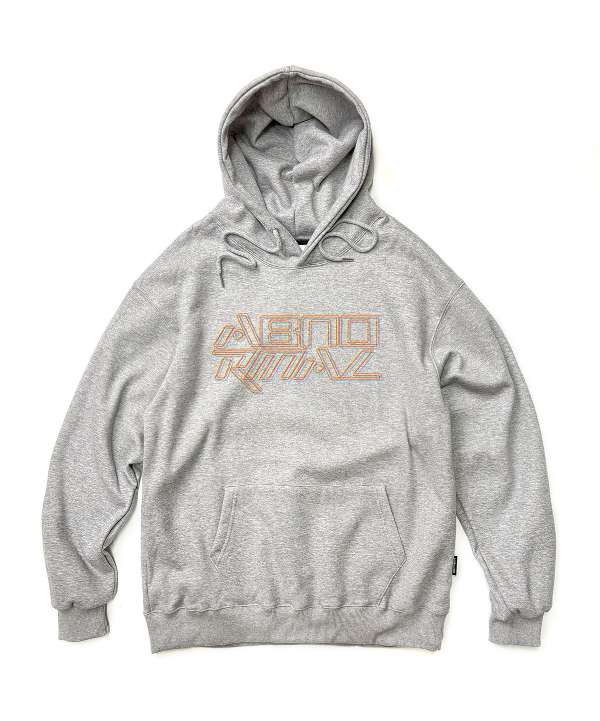 앱놀머씽(ABNORMALTHING) SC 도트 루즈핏 후드 그레이 (SC DOT HOOD GREY)