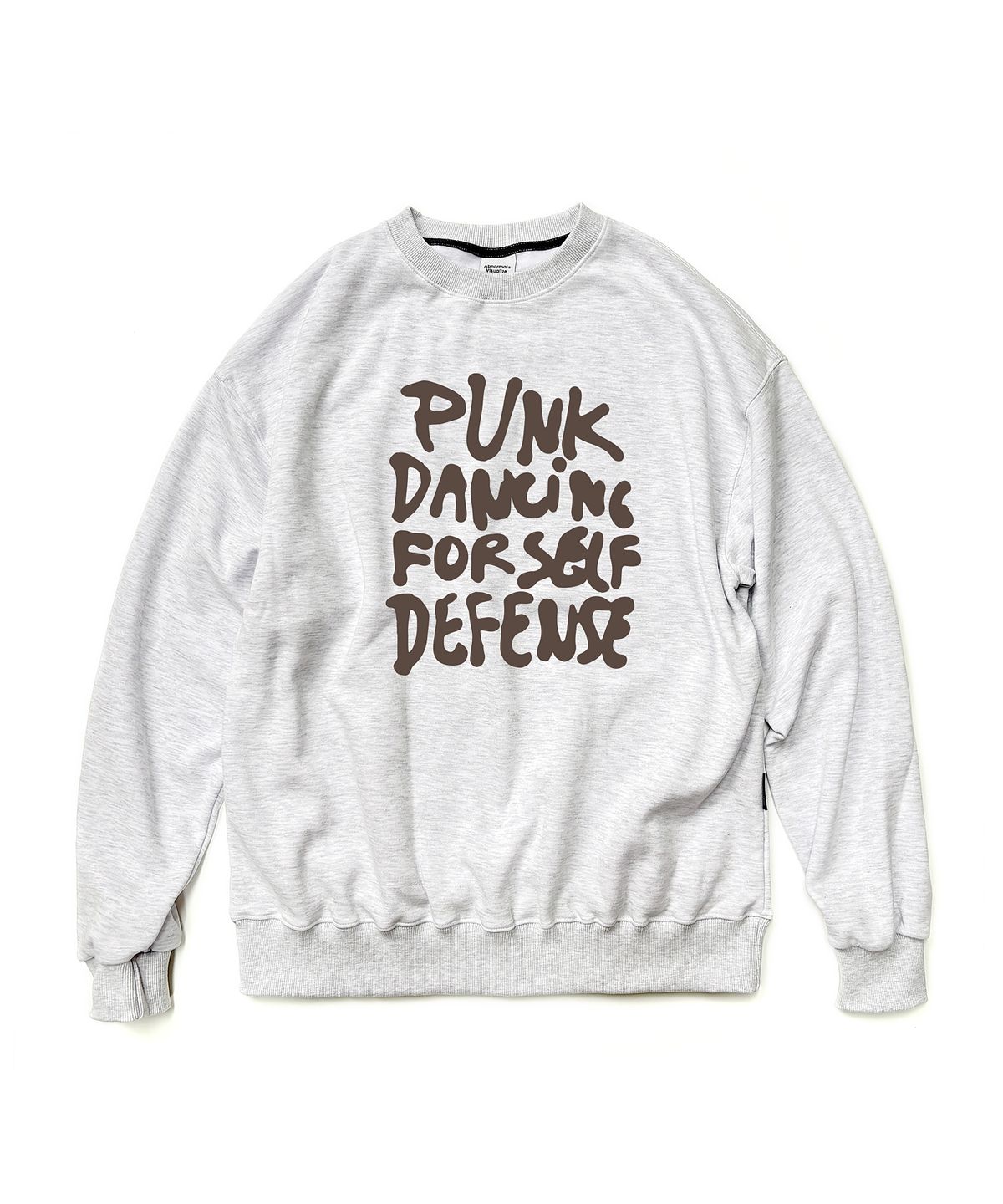 앱놀머씽(ABNORMALTHING) PDFD 루즈핏 크루넥 라이트그레이 (PDFD CREWNECK LIGHT GREY)