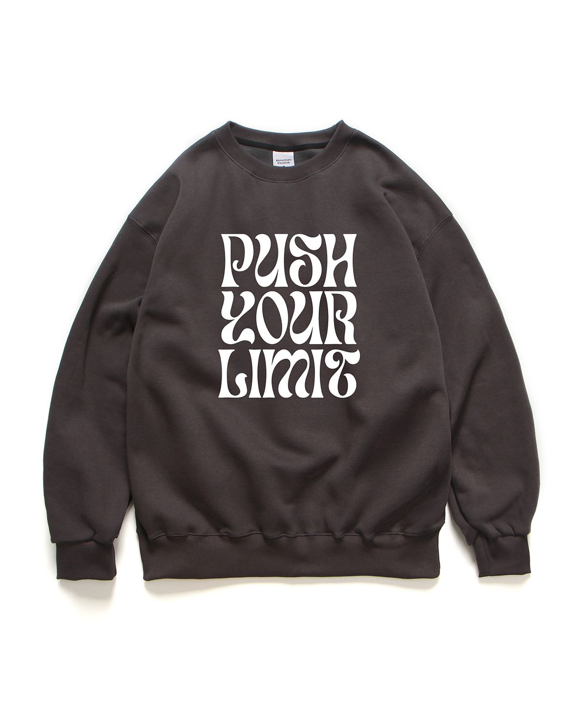 앱놀머씽(ABNORMALTHING) 리미트 루즈핏 크루넥 차콜 (LIMIT CREWNECK CHARCOAL)