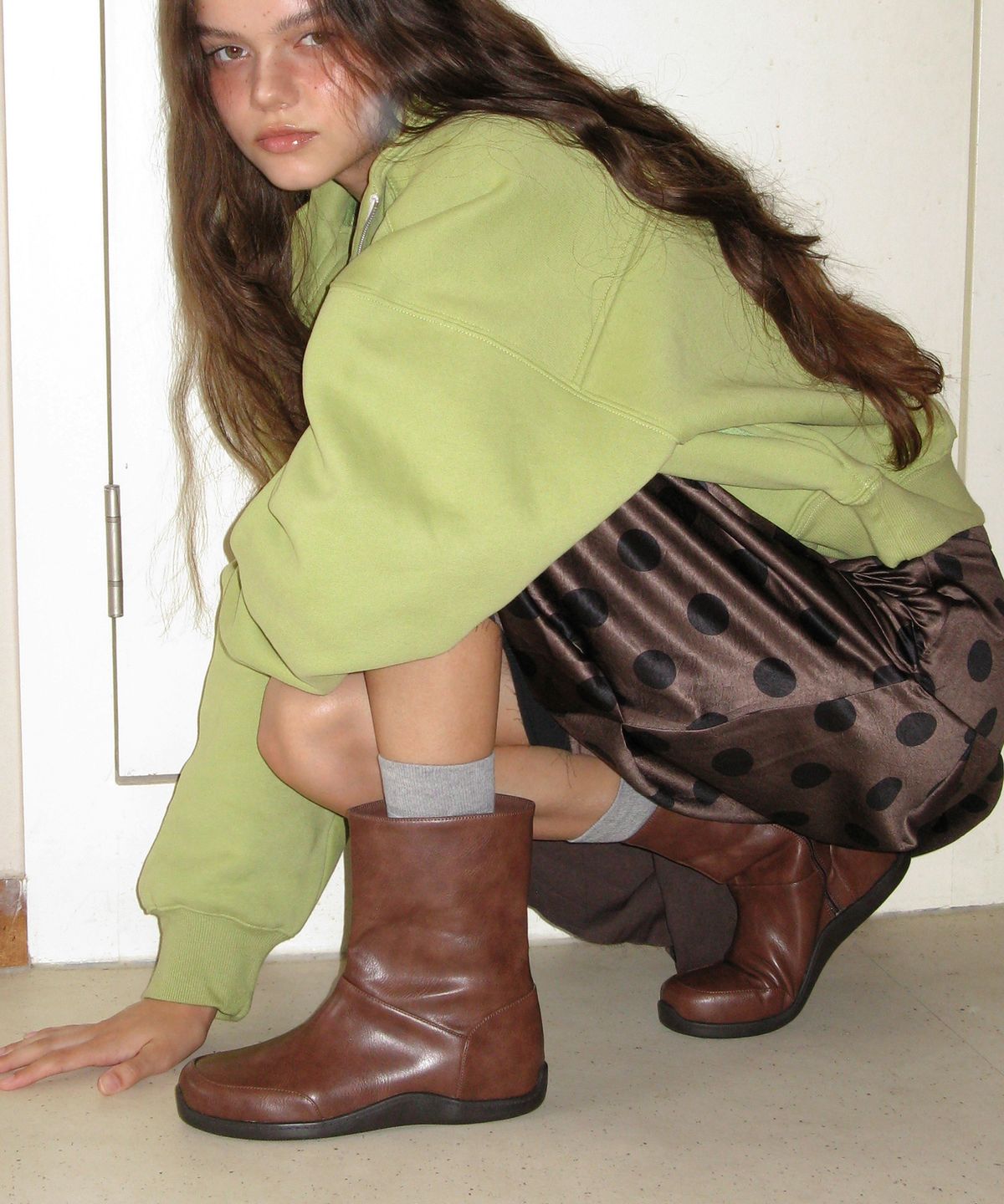 포기무디(FOGGY MOODY) Keen 0005-3. Rubber Sole Ankle Boots - 3colors