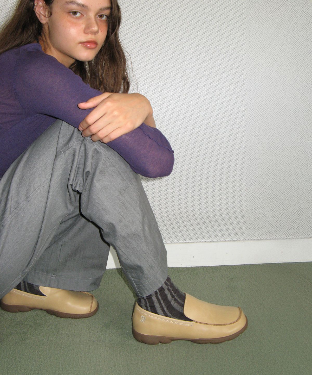 포기무디(FOGGY MOODY) Butter 0028. Stitched Penny Loafers - 3colors