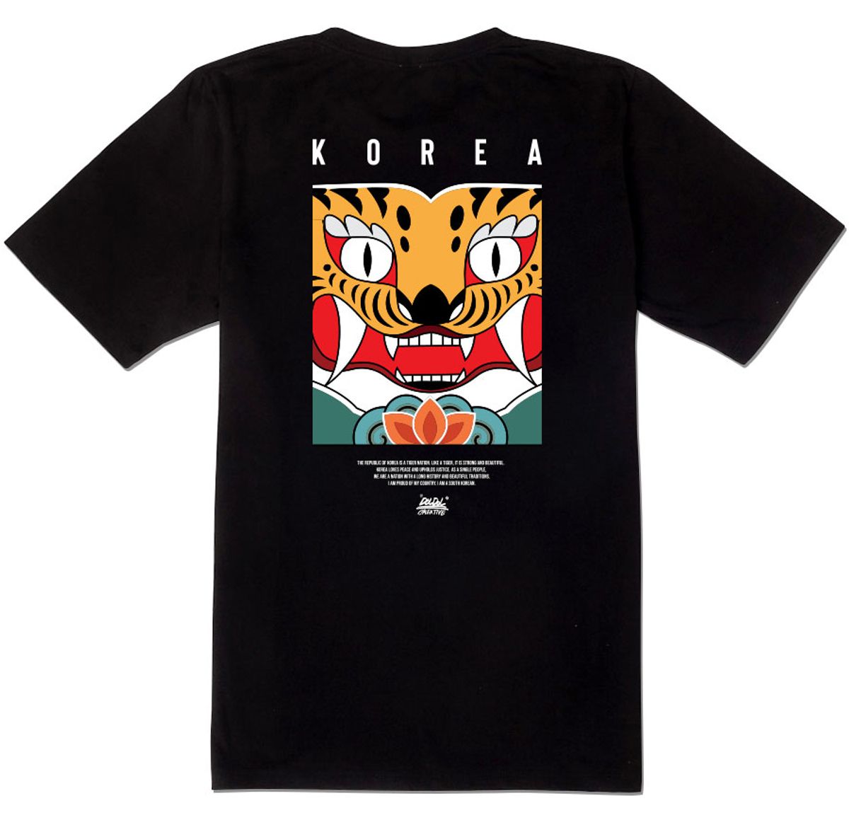 돌돌(DOLDOL) DMK-T-shirts-157 데블몽키 호랑이 대한민국 그래피티 티셔츠 반팔티