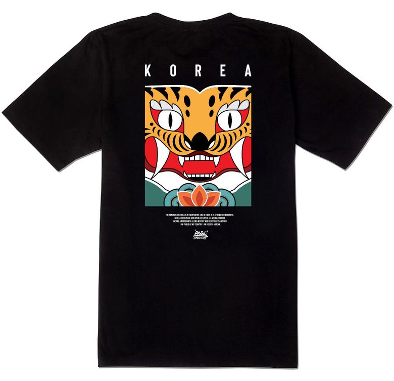 DMK-T-shirts-157 데블몽키 호랑이 대한민국 그래피티 티셔츠 반팔티