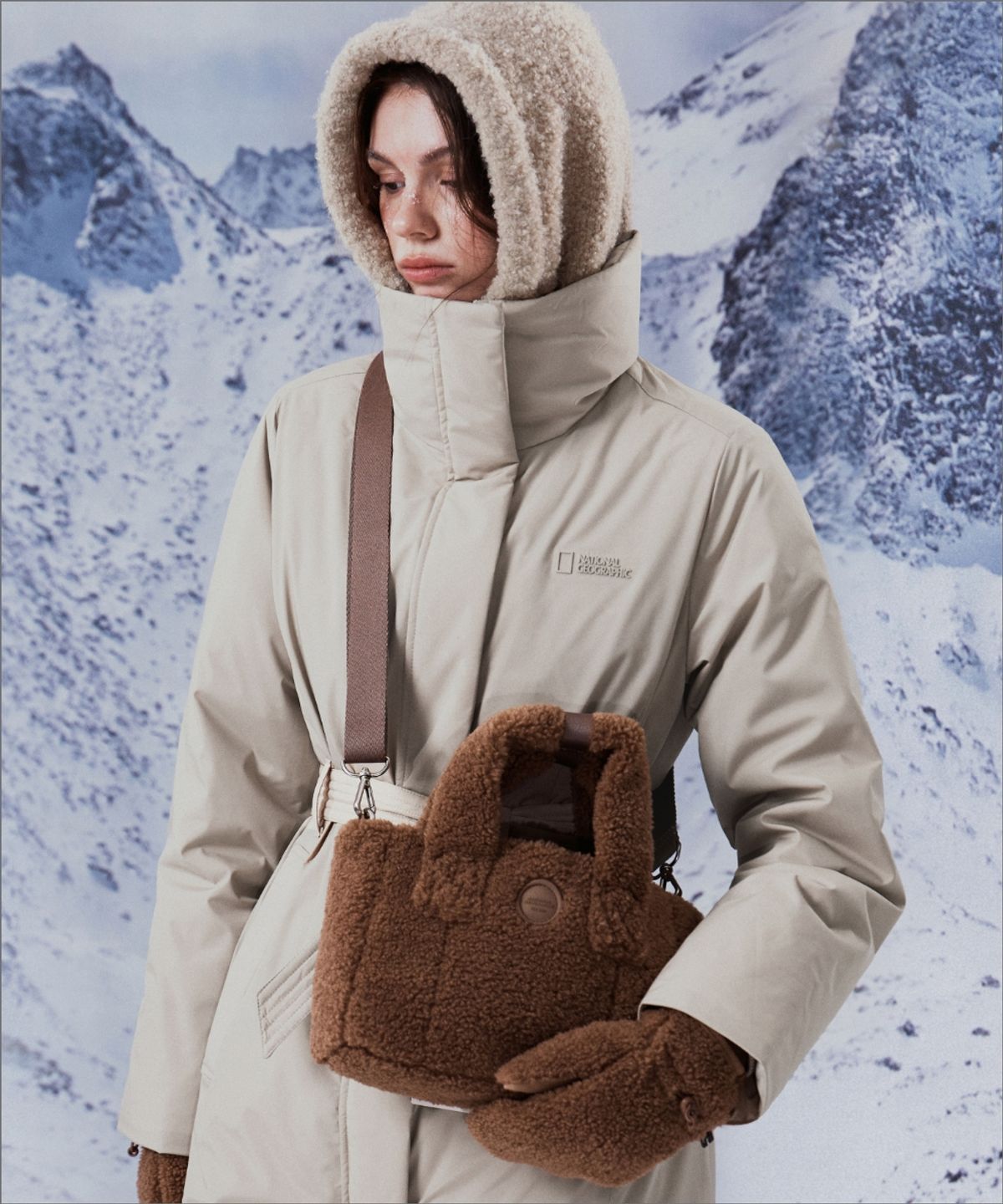 내셔널지오그래픽(NATIONALGEOGRAPHIC) N253ATO540 덤블 토트백 BROWN