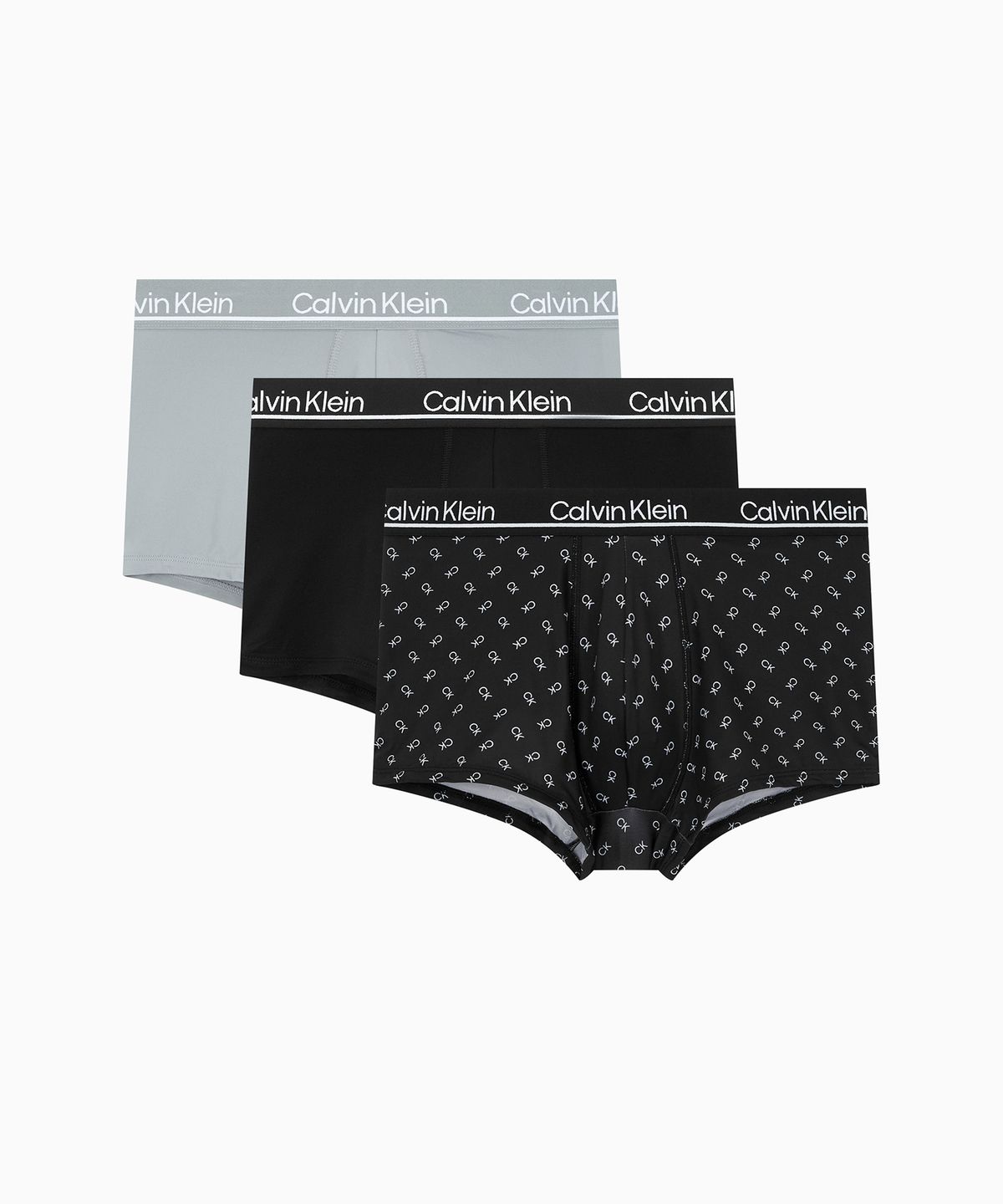 캘빈클라인 언더웨어(CALVIN KLEIN UNDERWEAR) 남성 CK 마이크로 플러스 로우 라이즈 트렁크 3PK_NP2752OZWL