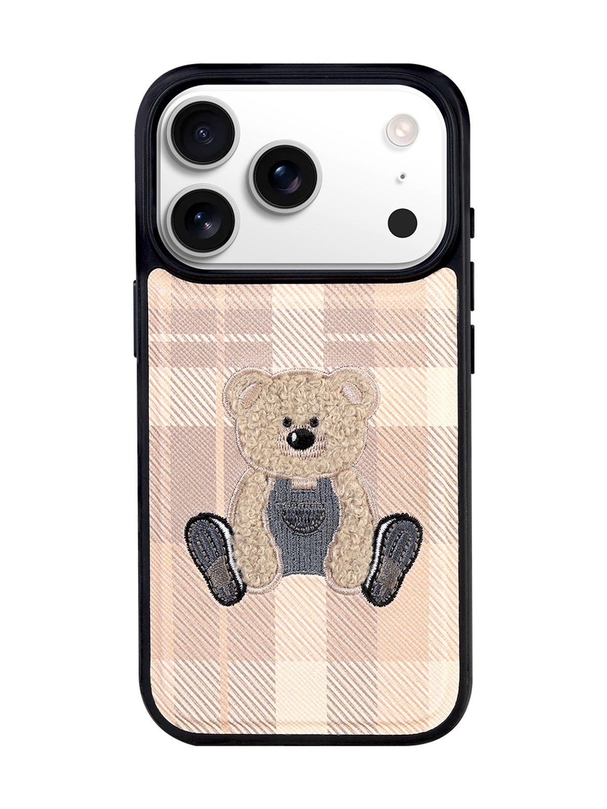 디자인스킨(DESIGNSKIN) 아이폰17 프로 프로맥스 맥세이프 클래식 자수 케이스ver.3-아이보리 베어