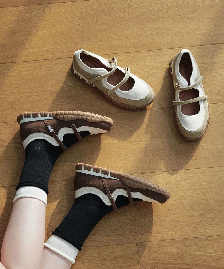 ljh7125 Double Strap Mary Jane Sneakers - 2 Colors