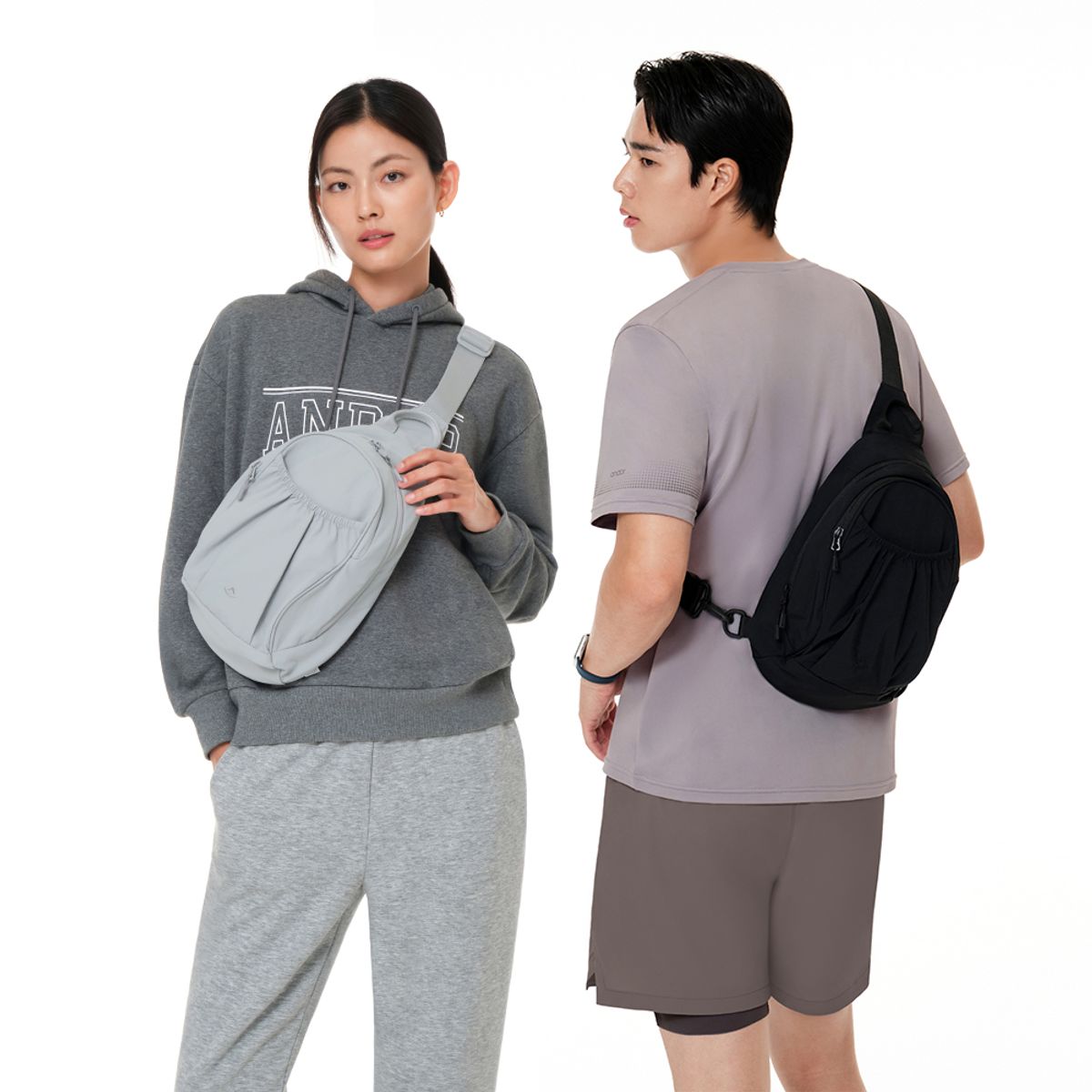 안다르(ANDAR) 액티브 메쉬쿠션 슬링백