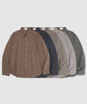 빈티지 테라 체크 셔츠