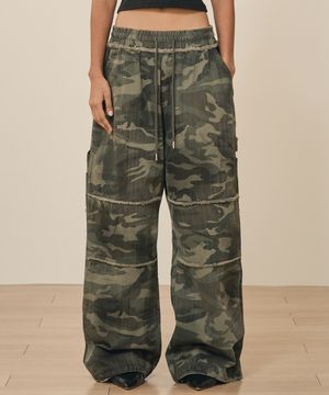 카모 더스티 카펜터 팬츠 (카모카키)