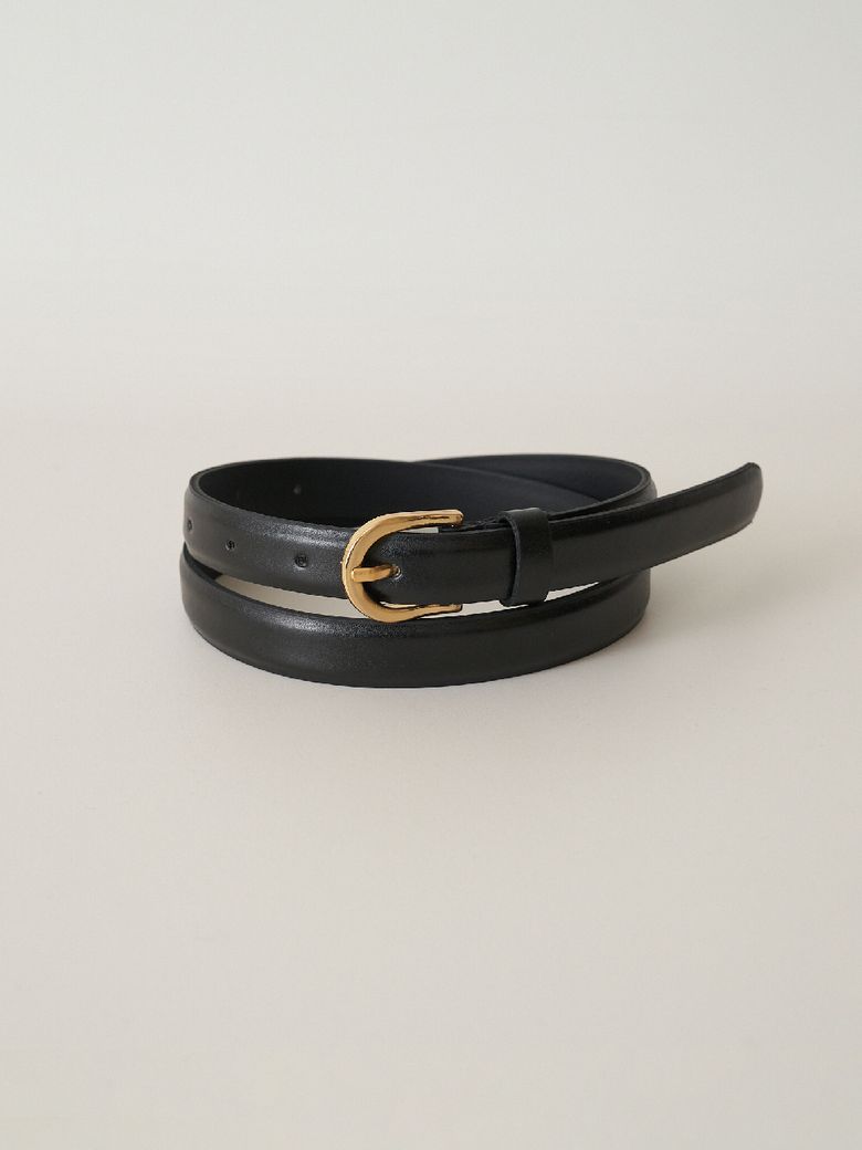 leather classic belt_black