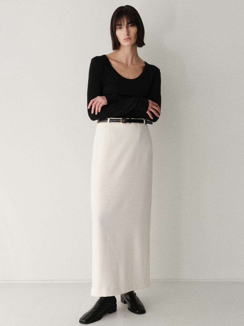 super maxi skirt_cream