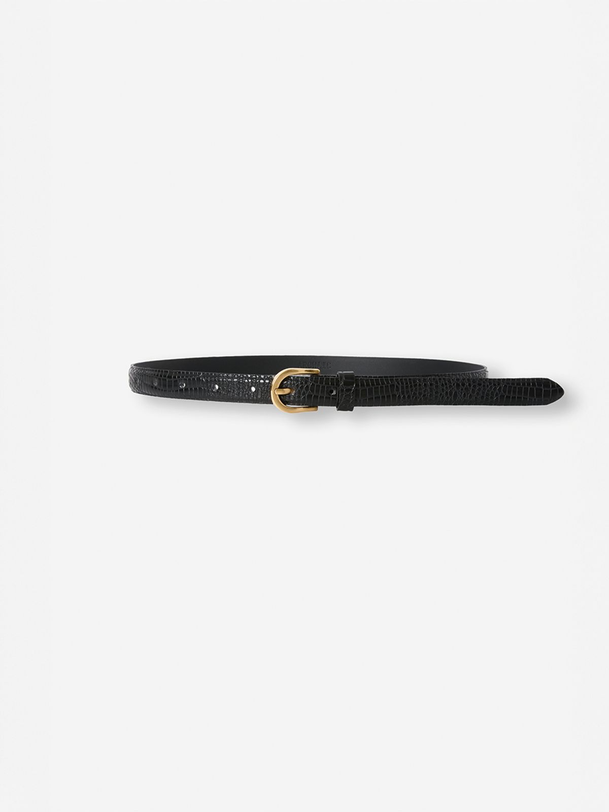아르카익(ARCHAIC) crocodile belt_black