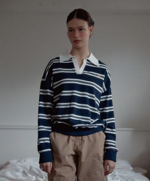 ANC HOPE STRIPE RUGBY SWEATSHIRTS_NAVY