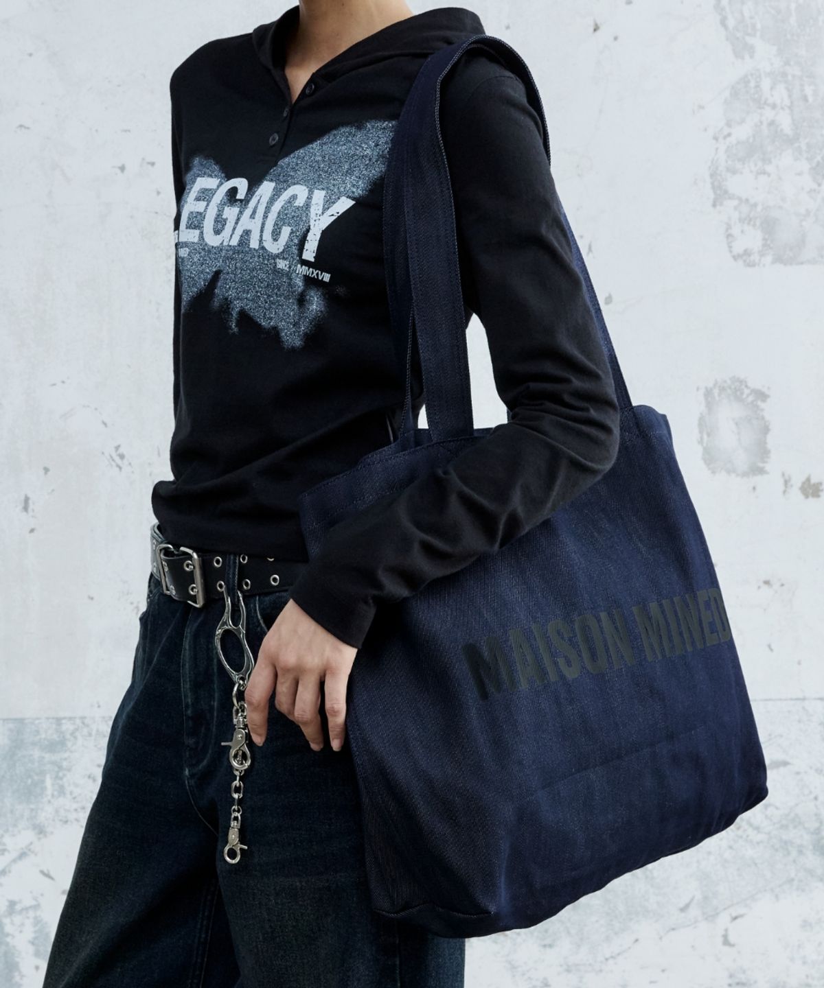 메종미네드(MAISON MINED) MAISON ECO BAG INDIGO