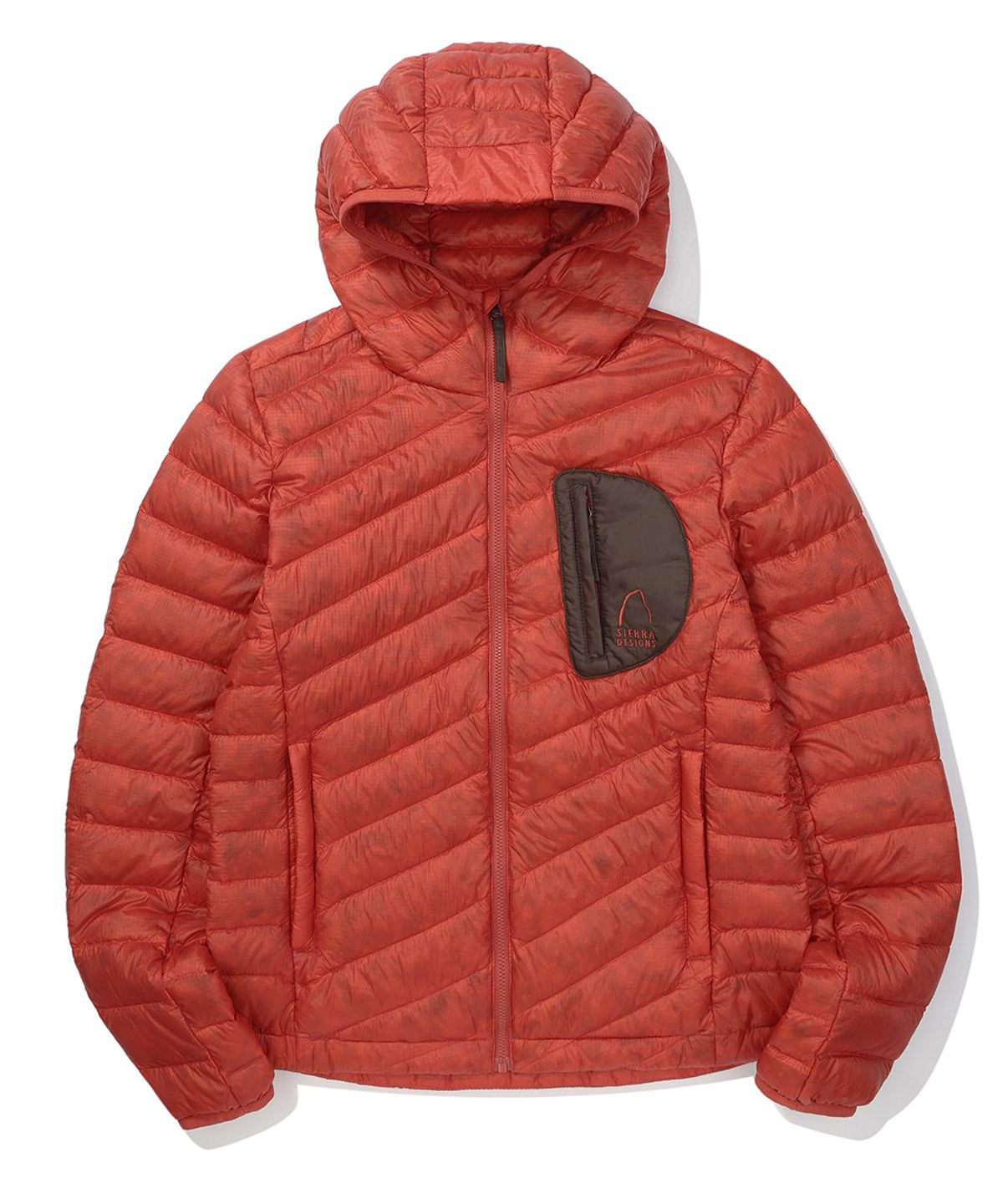 시에라디자인(SIERRA DESIGNS) W) 로사(ROSA) 경량 구스다운 후드자켓 RED