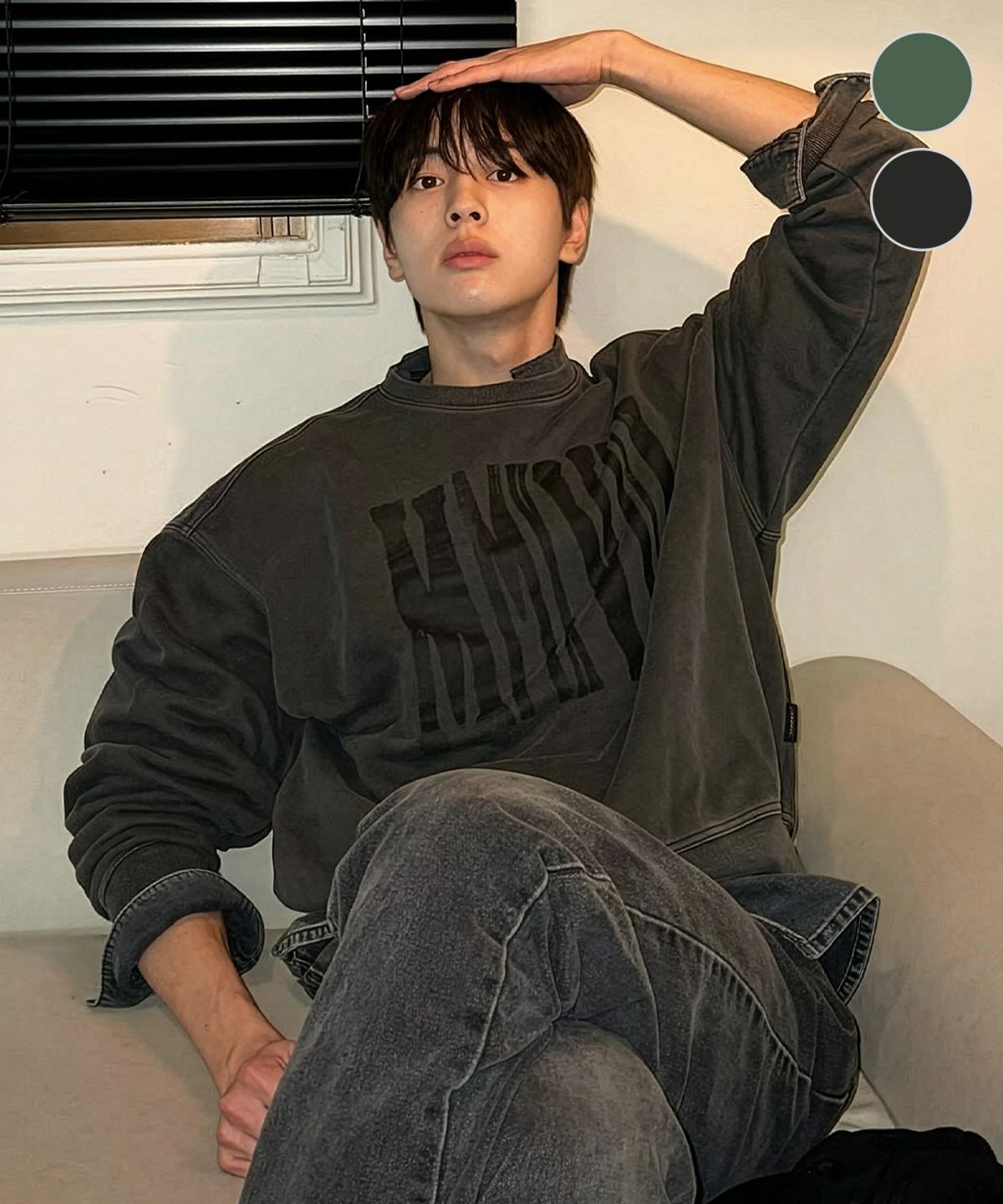 메종미네드(MAISON MINED) [2COLOR] MMXVIII VINTAGE SWEATSHIRT
