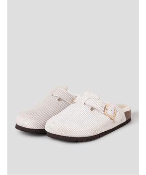 (WOMEN) 코듀로이 퍼 크로그  화이트 (HH59K2C781)