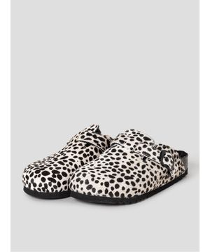 (WOMEN) 레오파드 코르크 크로그  화이트 (HH59K2C831)