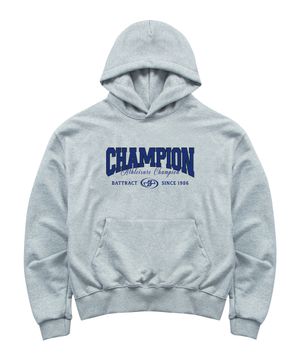 애슬레져 챔피온 오버 핏 후드티_그레이