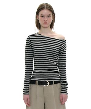 PWC 언발란스드 저지 슬리브 탑_12컬러