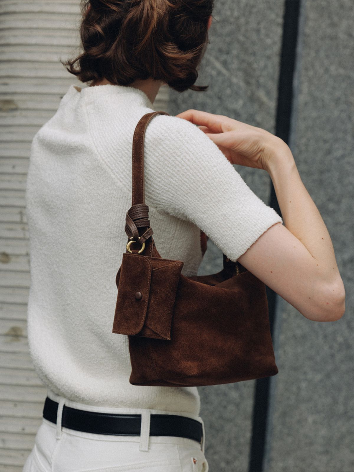드메리엘(DEMERIEL) Veneta Volume Bag Chestnut