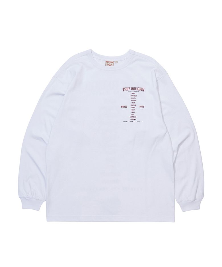WORLD TOUR LONG SLEEVE (SOLID)_WHITE