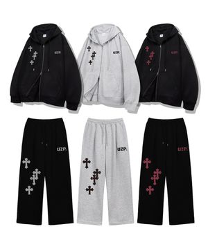 [SET] 다크웨이 2WAY 오버핏 후드집업 와이드 트레이닝팬츠 6 Color [ULZU_4602]