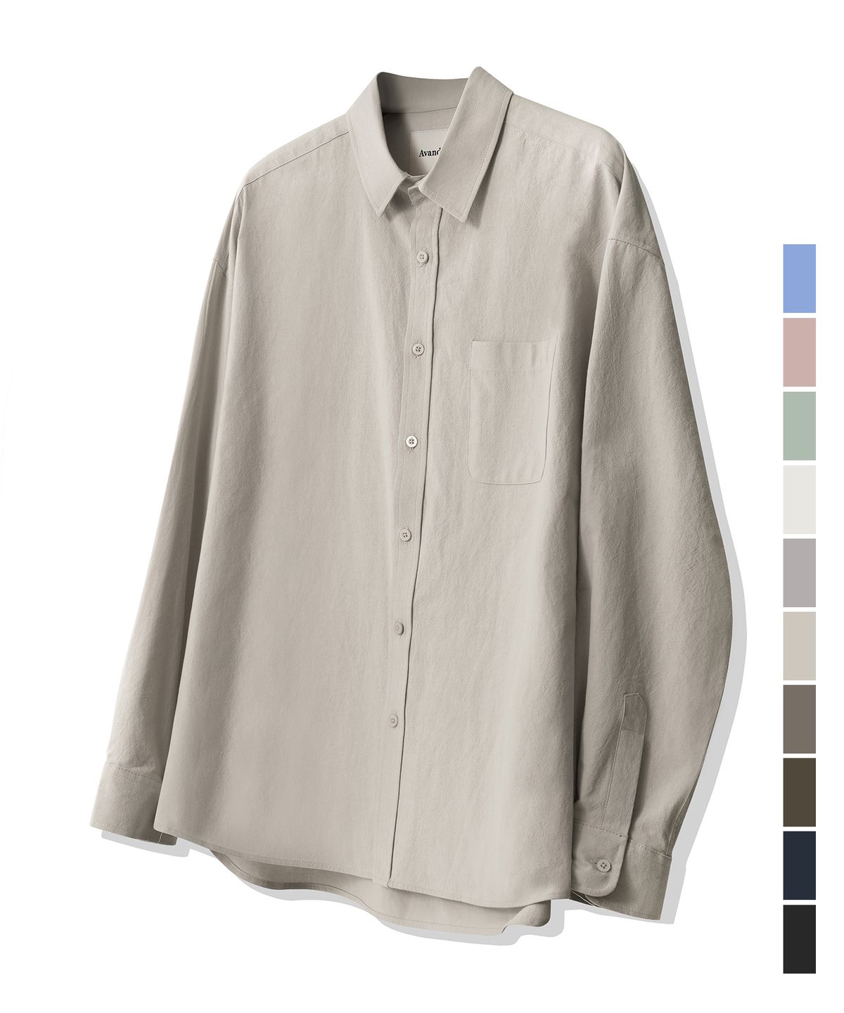 어반드레스(AVANDRESS) Overfit Plain Shirt_10Colors