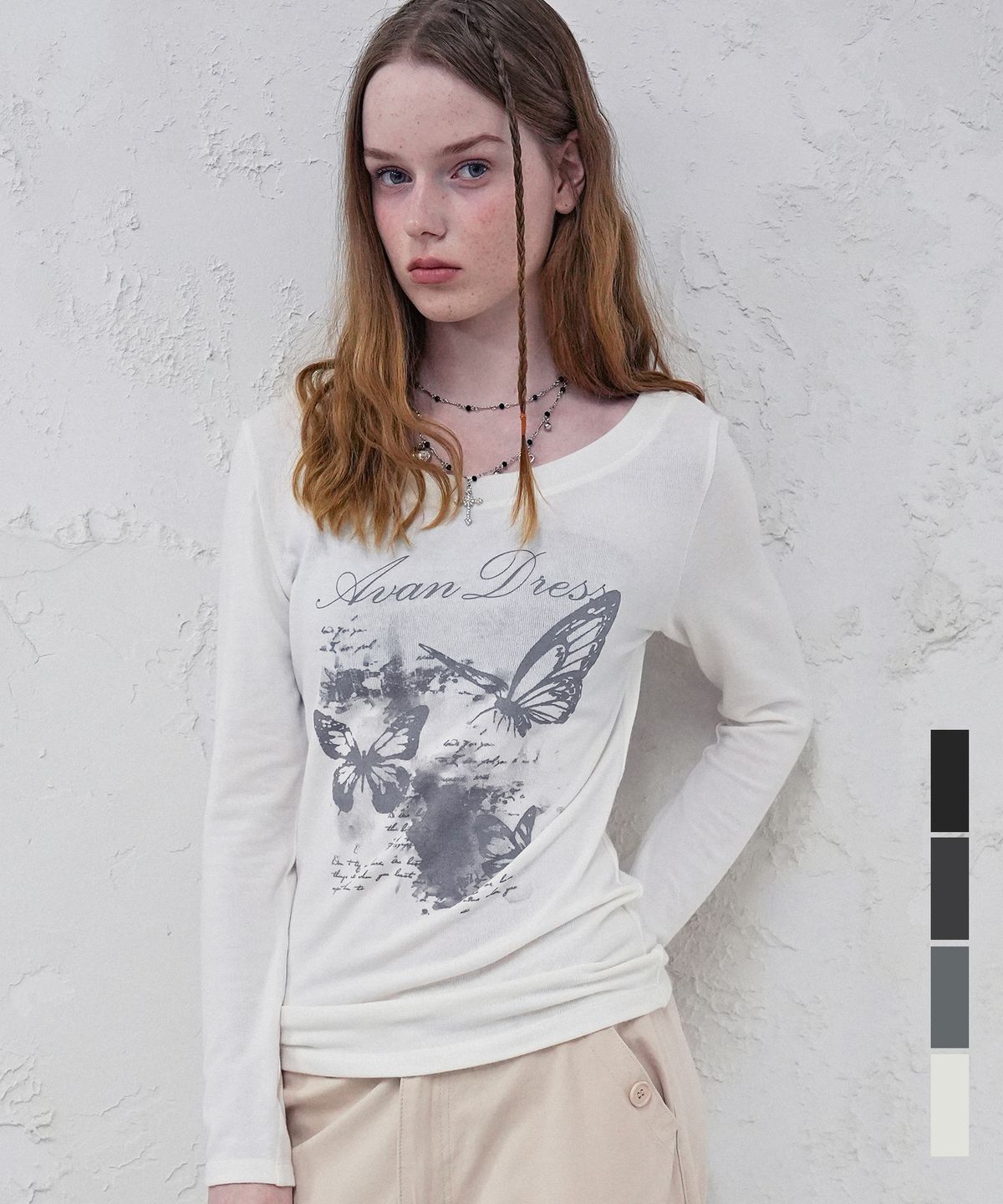 어반드레스(AVANDRESS) Ethereal Wings Tee_4Colors