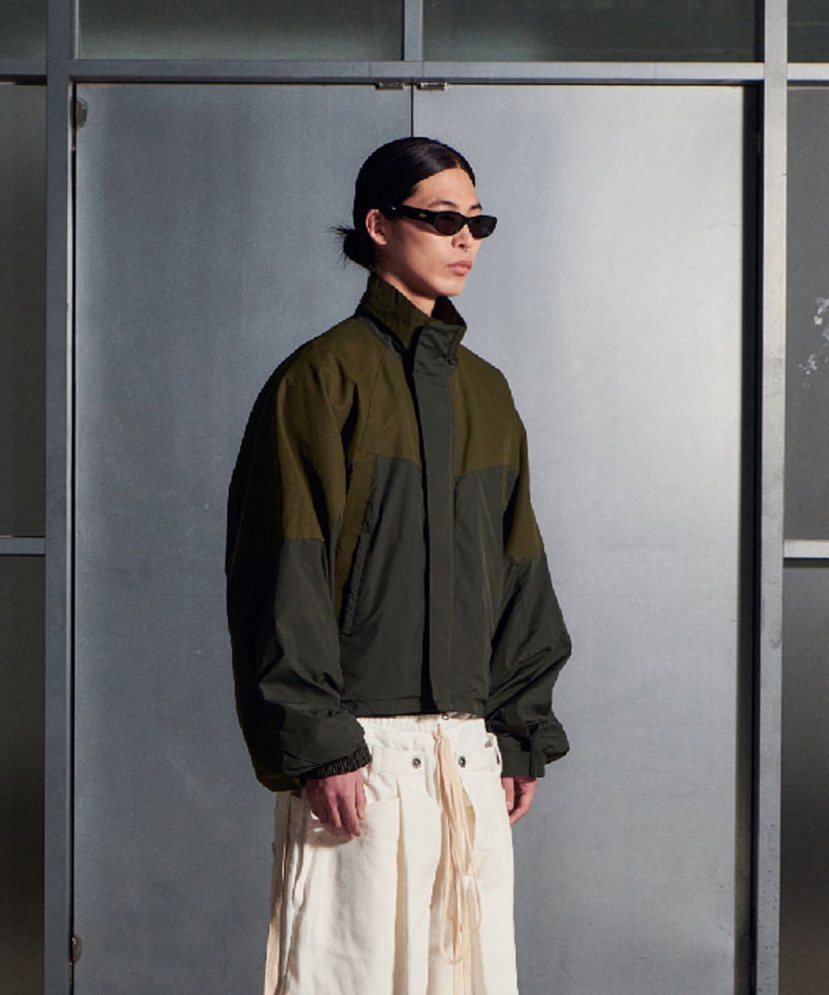 뉴치프시크디피(NEWCHEAPCHICDP) motard flying jacket (klhaki)