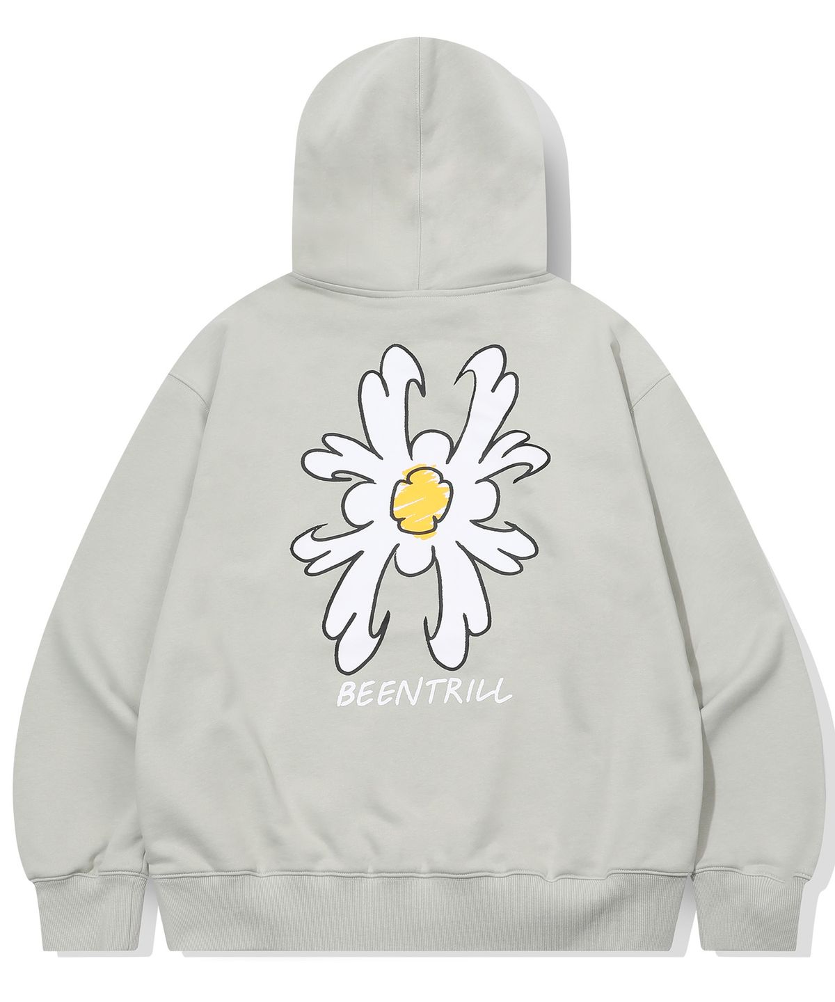 빈트릴(BEENTRILL) 데이지 해시태그 후드(애쉬 그레이)