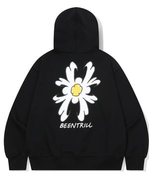 데이지 해시태그 후드(블랙)