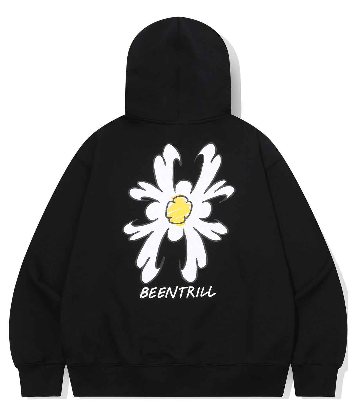 빈트릴(BEENTRILL) 데이지 해시태그 후드(블랙)
