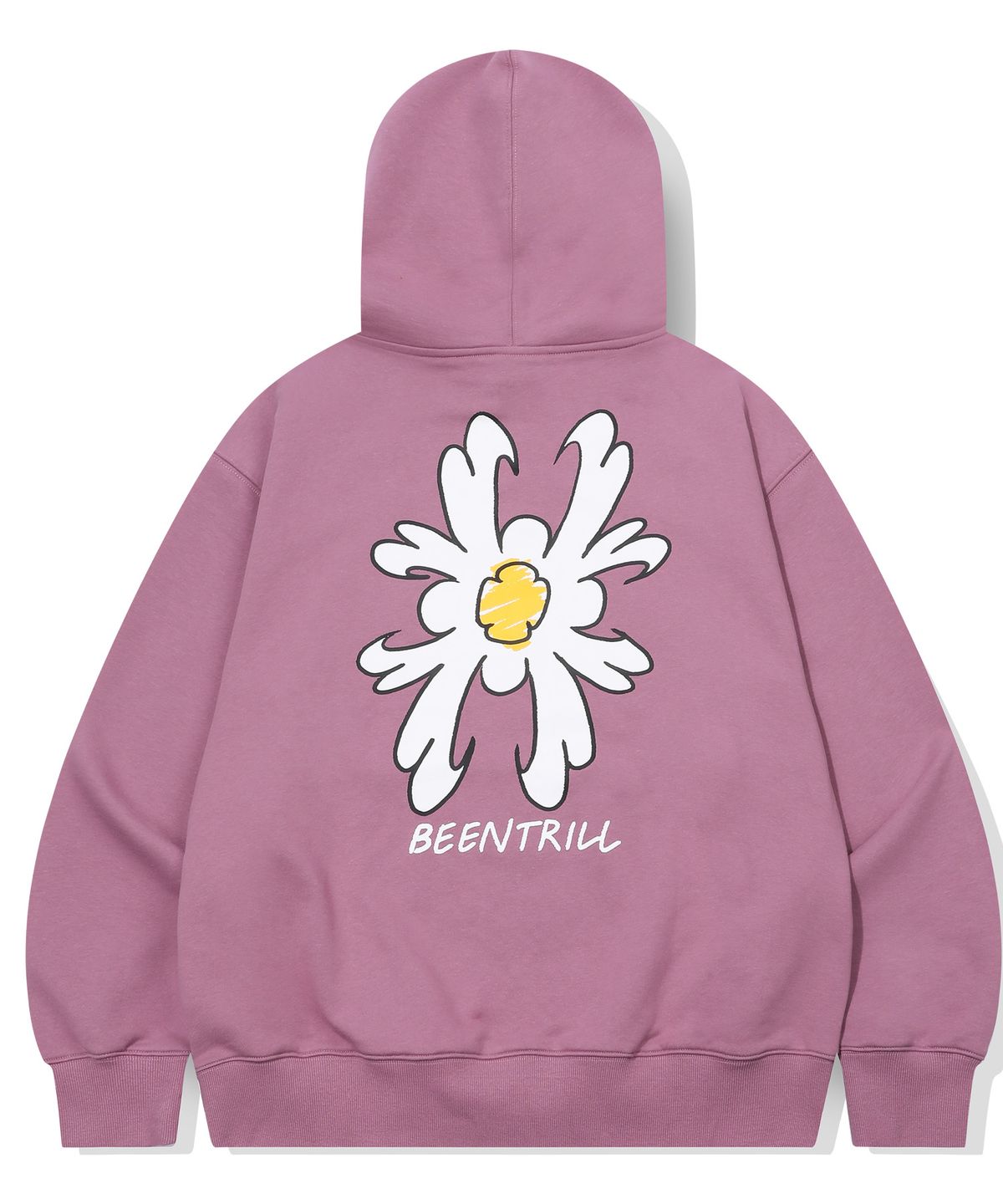 빈트릴(BEENTRILL) 데이지 해시태그 후드(퍼플)
