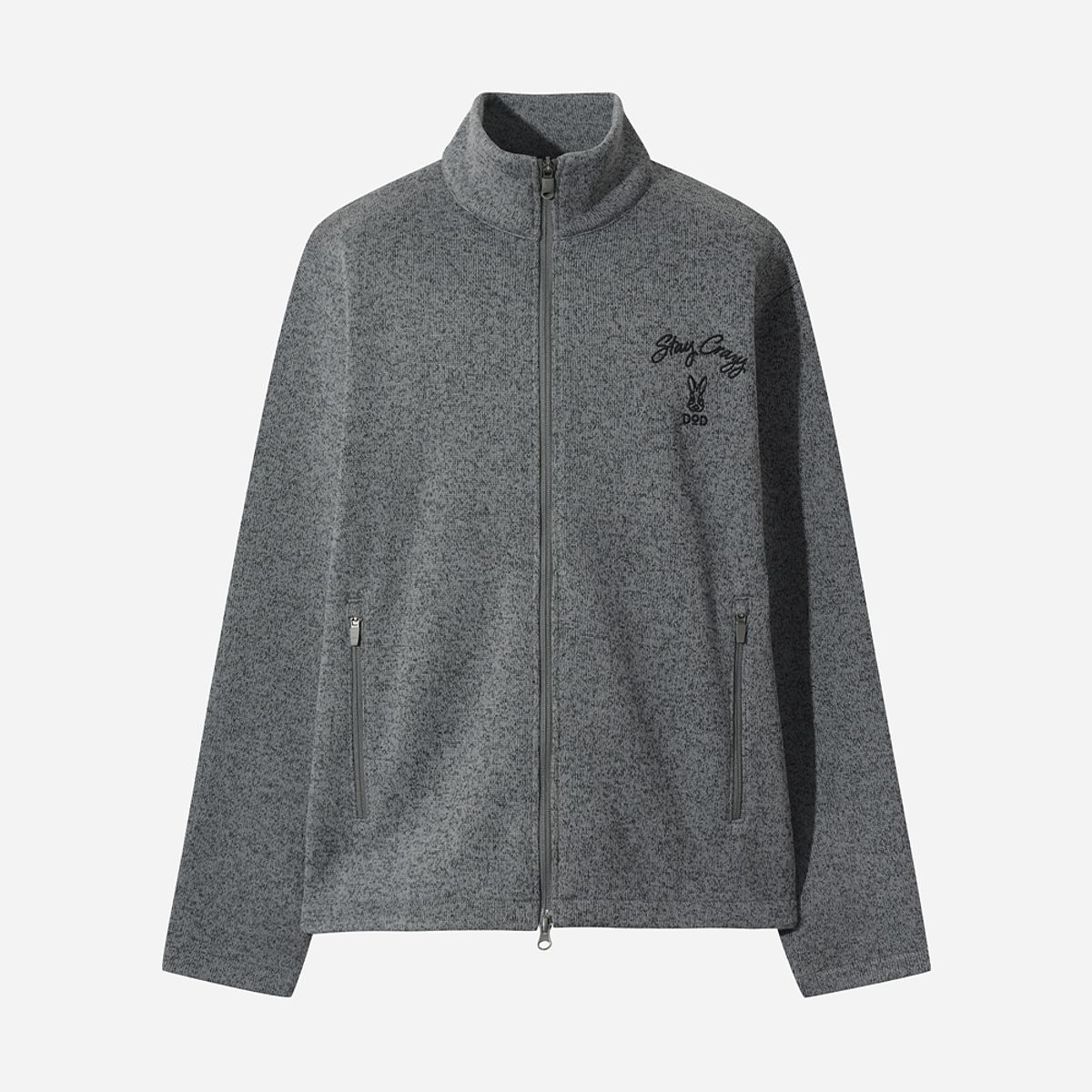 디오디(DOD) 템프니트 집업 자켓(D.CHARCOAL GREY)